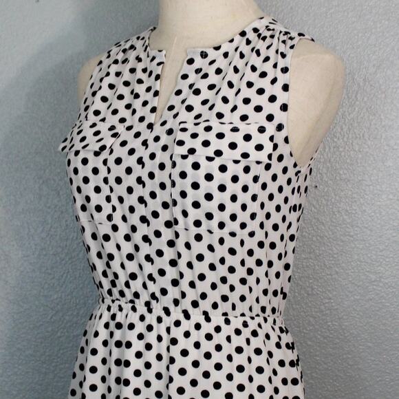 Adorable Monteau Polka Dot Midi Dress Size S - Picture 5 of 12